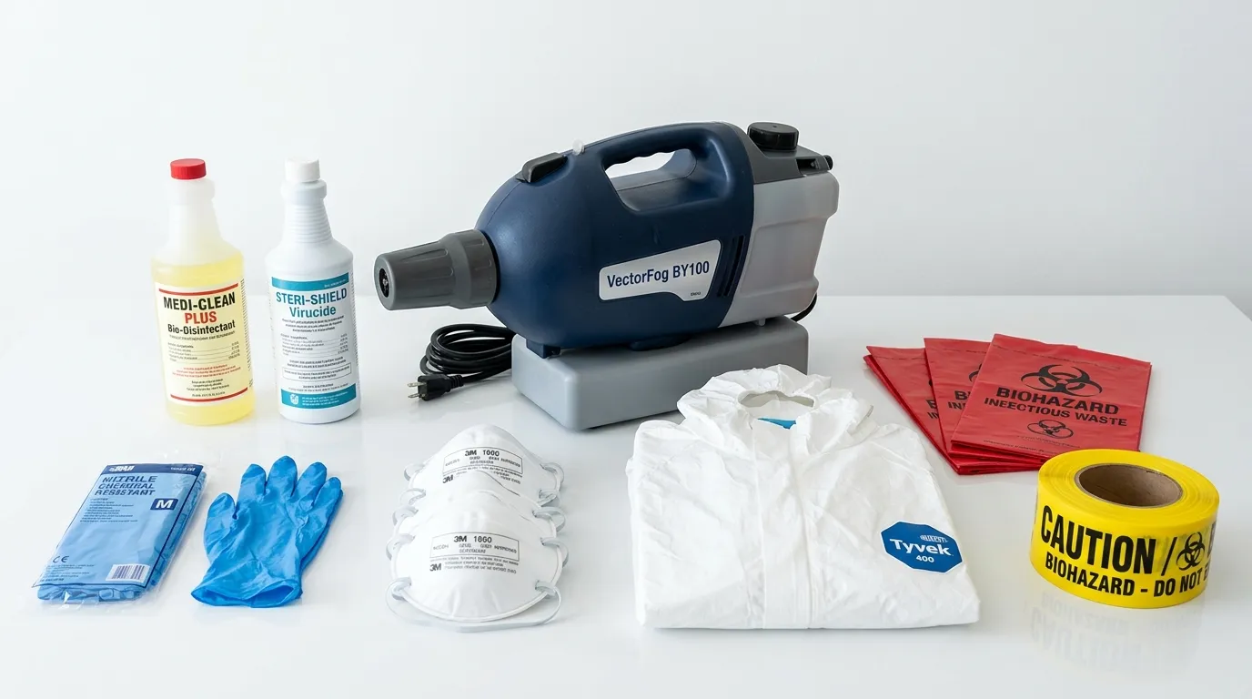 Professional biohazard remediation crew working in Wesley Chapel