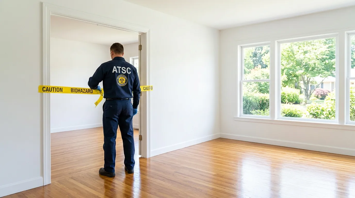 Certified biohazard cleanup crew performing Trauma Scene Cleanup in Wesley Chapel